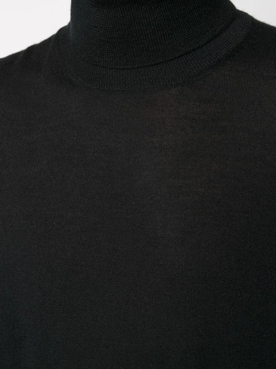 Shop Barba Roll Neck Jumper In Black