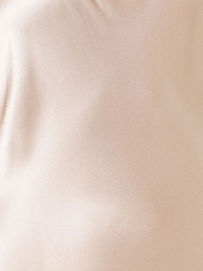 Voz Liquid Slip Dress In Neutrals