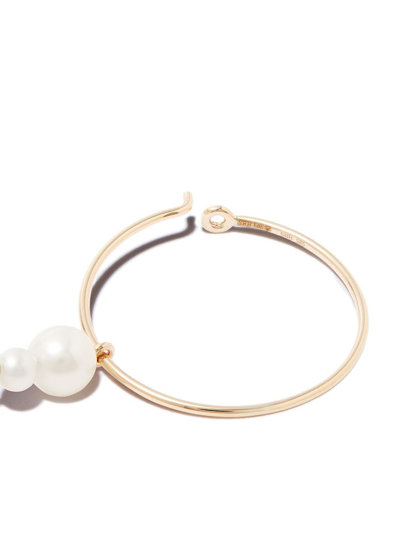 Shop Sophie Bille Brahe 14kt Yellow Gold L'eau Hoop Earring In 金色