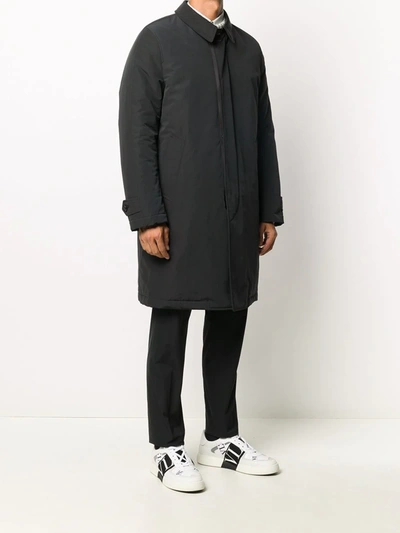 Shop Tom Ford Single-breasted Mid-length Coat In Black