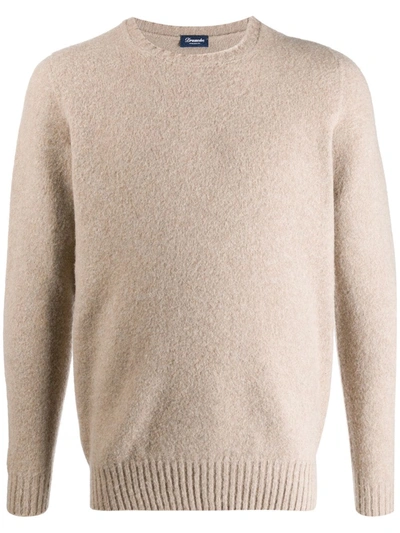 Shop Drumohr Soft Knit Jumper In Neutrals