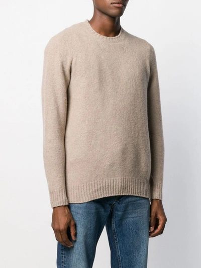 Drumohr Soft Knit Jumper In Neutrals
