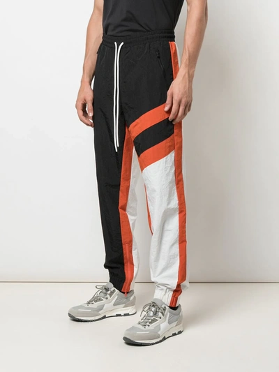 Shop God's Masterful Children Striped Track Trousers In White