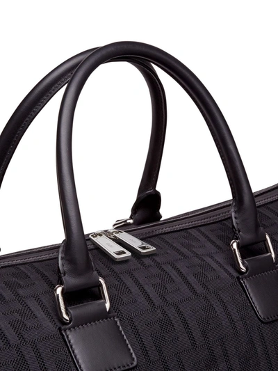 Shop Fendi Ff Motif Travel Bag In Black