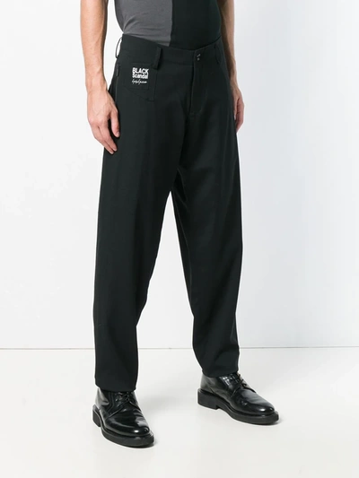 Shop Yohji Yamamoto Black Scandal Trousers