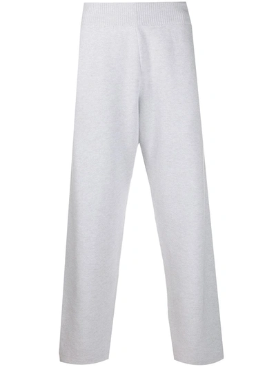 Barrie Wide Cashmere Trousers In Grey