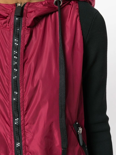Shop No Ka'oi Mile Hooded Zip-up Gilet In Pink