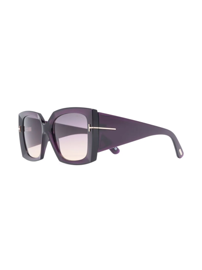 Tom Ford Tinted Oversize-frame Sunglasses In Violett