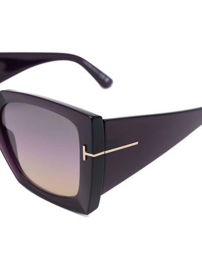 Tom Ford Tinted Oversize-frame Sunglasses In Violett