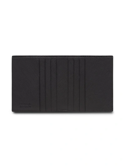 Shop Prada Saffiano Leather Wallet In Black