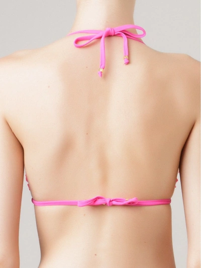 Amir Slama Triangle Bikini Top In Pink