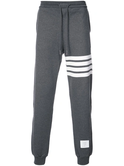 Shop Thom Browne Engineered 4-bar Jersey Sweatpant In Grey