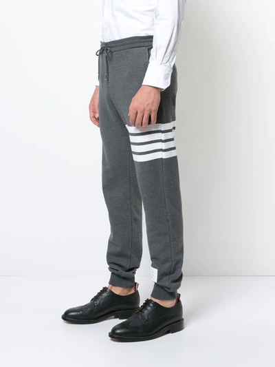 Shop Thom Browne Engineered 4-bar Jersey Sweatpant In Grey