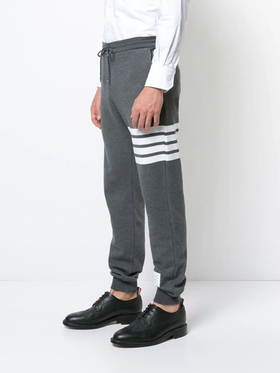 Thom Browne Engineered 4-bar Jersey Sweatpant In Grey