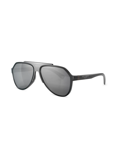 Shop Dolce & Gabbana Viale Piave 2.0 Sunglasses In Grey