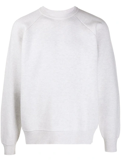Barrie Ideal Rib-trimmed Cashmere Jumper In White