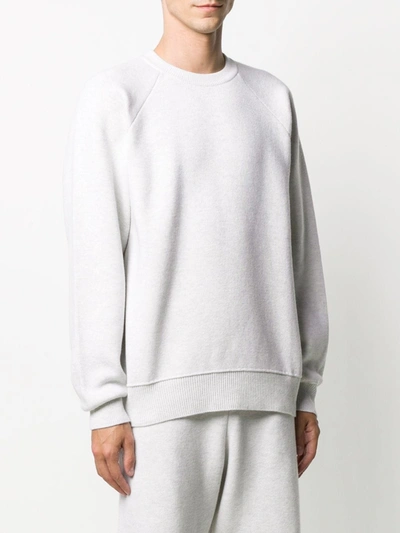 Barrie Ideal Rib-trimmed Cashmere Jumper In White