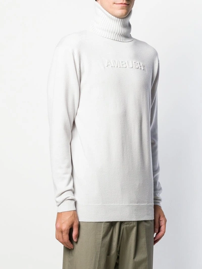 Shop Ambush Textured Logo Jumper In White