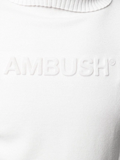 Shop Ambush Textured Logo Jumper In White