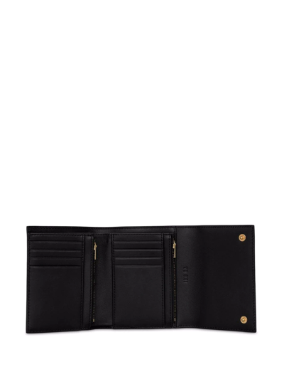 Shop Yu Mei Grace Leather Wallet In 黑色