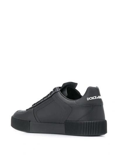 Shop Dolce & Gabbana Miami Low-top Sneakers In Black