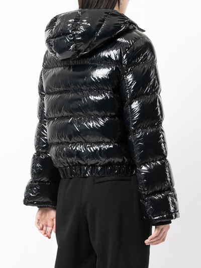 Shop Perfect Moment Polar Flare Puffer Jacket In Black