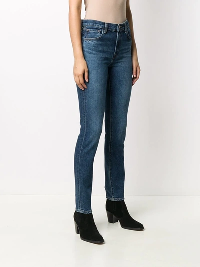 Shop J Brand High Rise Ruby Skinny Jeans In Blue