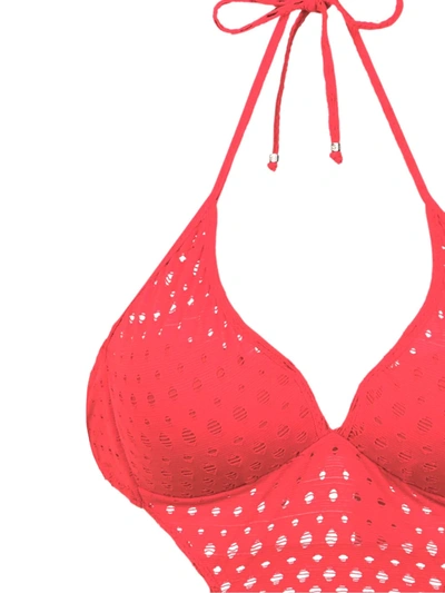 Amir Slama Cut Out Detail Swimsuit In Vermelho
