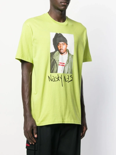 Shop Supreme Nasty Nas Photographic-print T-shirt In Green