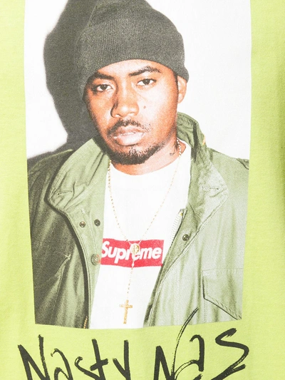 Shop Supreme Nasty Nas Photographic-print T-shirt In Green