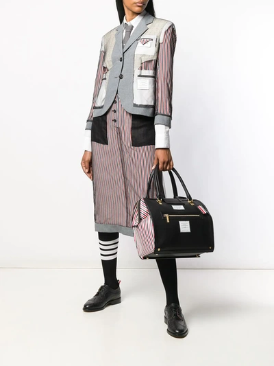 Shop Thom Browne Mrs. Thom Inside Out Bag In Black