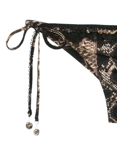 AMIR SLAMA BIKINI WITH LACE DETAIL - 黑色