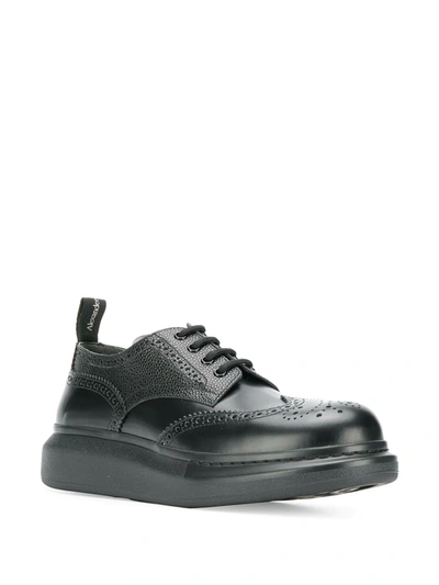 Shop Alexander Mcqueen Derby Low-top Sneakers In Black