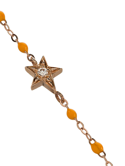 Shop Gigi Clozeau 18kt Rose Gold Classic Gigi Diamond Star Yellow Beaded Bracelet