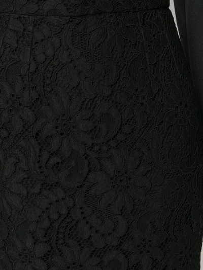 Dolce & Gabbana Lace Scalloped-hem Midi Skirt In Black