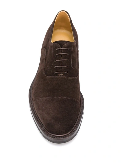 Scarosso Jacob Lace Up Oxford Shoes In Brown