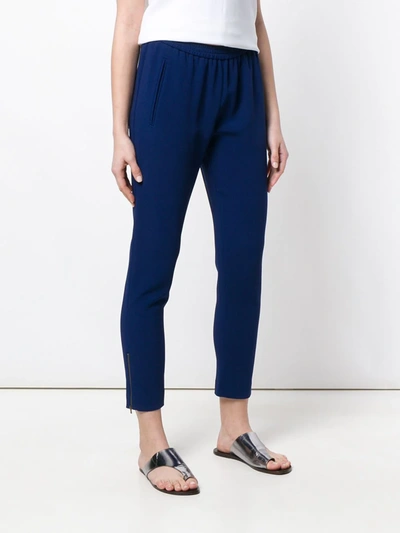 Shop Stella Mccartney Slim Fit Track Pants In Blue