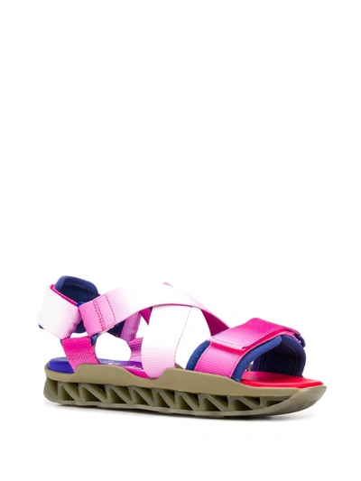 Shop Camper X Bernhard Willhelm Himalayan Sandals In Pink