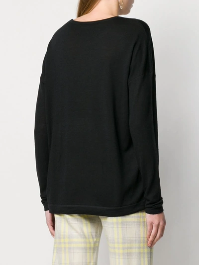 Shop Sottomettimi Relaxed-fit Jumper In Black