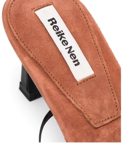 Reike Nen Black 5 Strings Pointed Sandals In Black