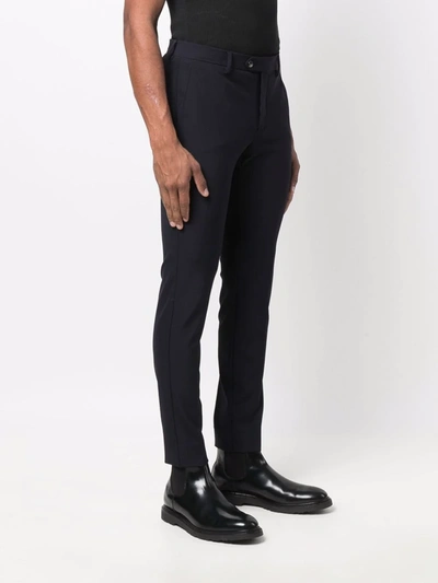 Dell'oglio Mid-rise Tailored Trousers In 蓝色