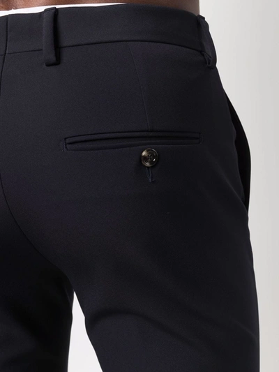 Dell'oglio Mid-rise Tailored Trousers In 蓝色
