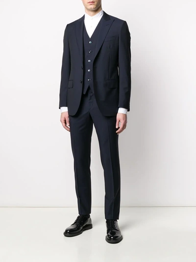 Shop Dell'oglio Formal Two-piece Suit In Blue