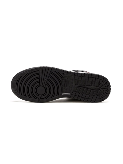 Jordan Air  1 Mid Lace-up Sneakers In Black