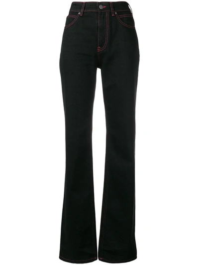 Shop Calvin Klein 205w39nyc Long Straight-leg Jeans In Black