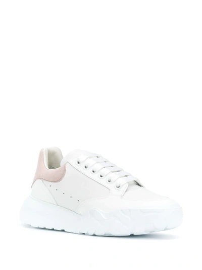 Shop Alexander Mcqueen Oversized Court Sneakers In White