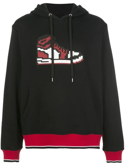 Shop Mostly Heard Rarely Seen 8-bit Windy Sneaker Hooded Sweatshirt In Black