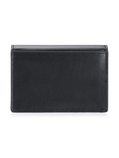 Shop Saint Laurent Small Logo Wallet In Black