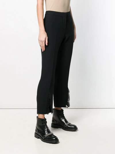 Shop Alexander Mcqueen Front Split Trousers In Black