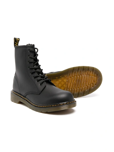 Dr. Martens' Teen Fiori Ankle Boots In Black